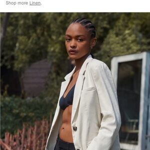 Everlane oversized linen blazer size 6 NWT